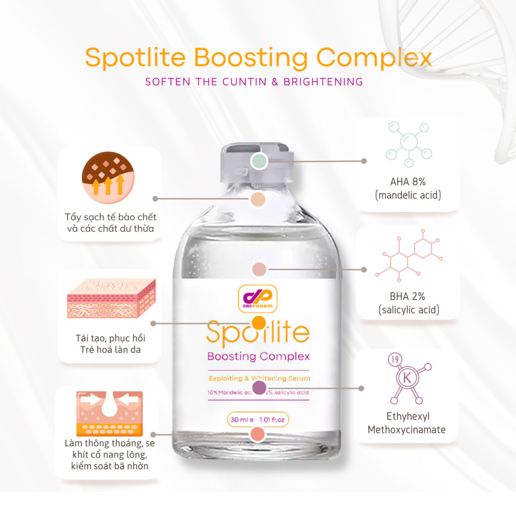 Thành phần và công dụng của Tẩy tế bào chết Spotlite Boosting Complex